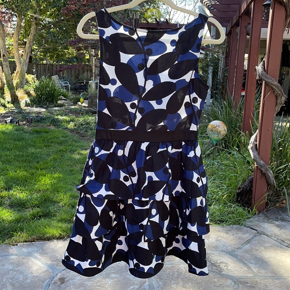 🌺 WESTON 4 ANTHROPOLOGIE; BNWT & RARE Beautiful Nightblue Dress in Misses Sz S! - Picture 6 of 14